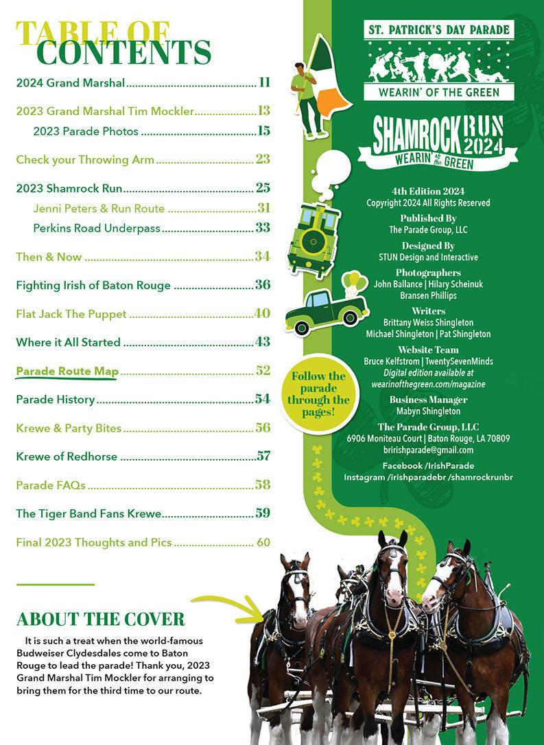 Wearin’ of the Green Parade Magazine – Issue 4 (2024 Edition)