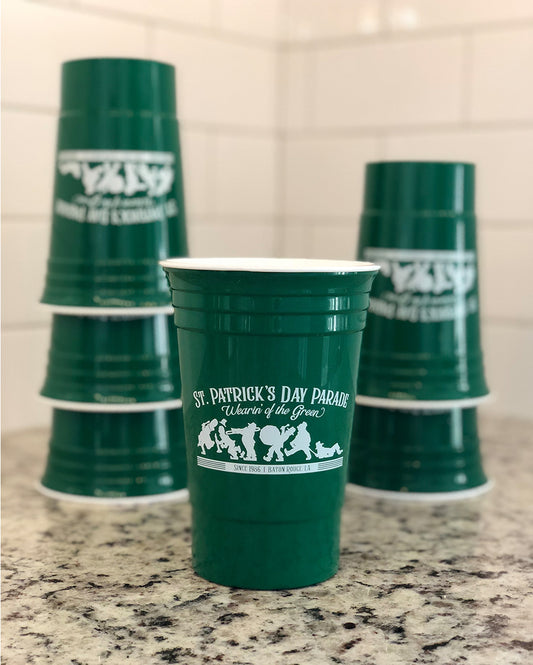 Our cups "look like" regular Solo cups but these are double walled to keep drinks cooler longer and have our Wearin' of the Green design on both sides. You would get twice this quantity when you order.